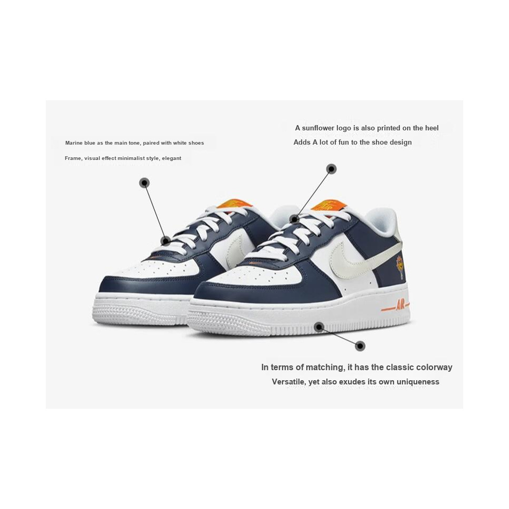 Nike Air Force 1 'Dark Obsidian / White' Унисекс