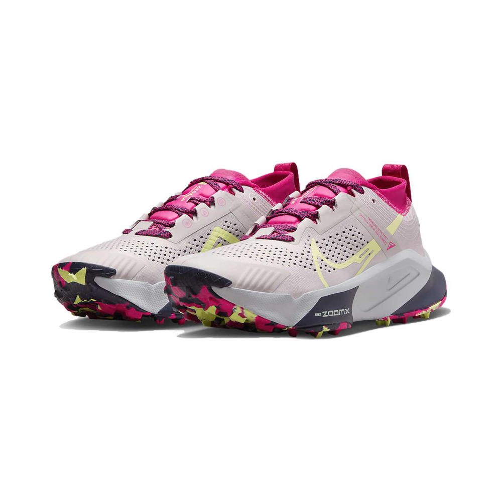 Nike Zoomx Zegama Trail 'White / Photon Dust / Metallic Silver / Black' Женские