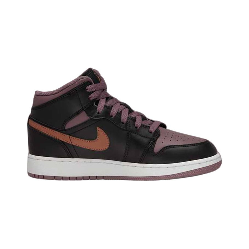Air Jordan 1 Mid 'Armory Navy / Black / Football Grey / Plum Dust' Мужские