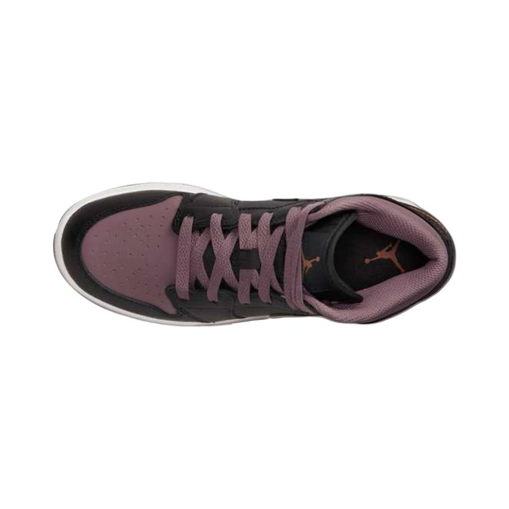 Air Jordan 1 Mid 'Armory Navy / Black / Football Grey / Plum Dust' Мужские