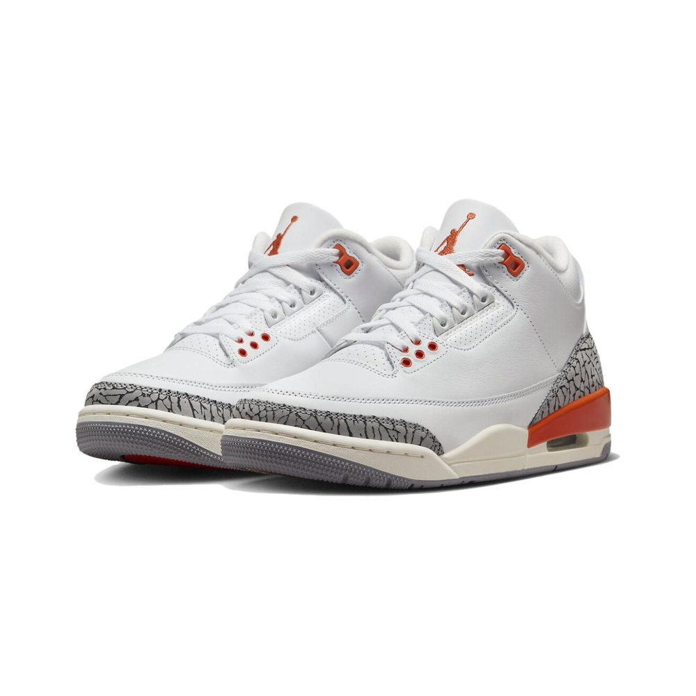 Air Jordan 3 'White / Metallic Silver / Midnight Navy / Hydrogen Blue' Женские
