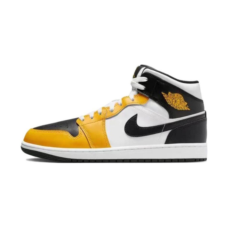 Air Jordan 1 Mid 'Black / White / University Red' Мужские