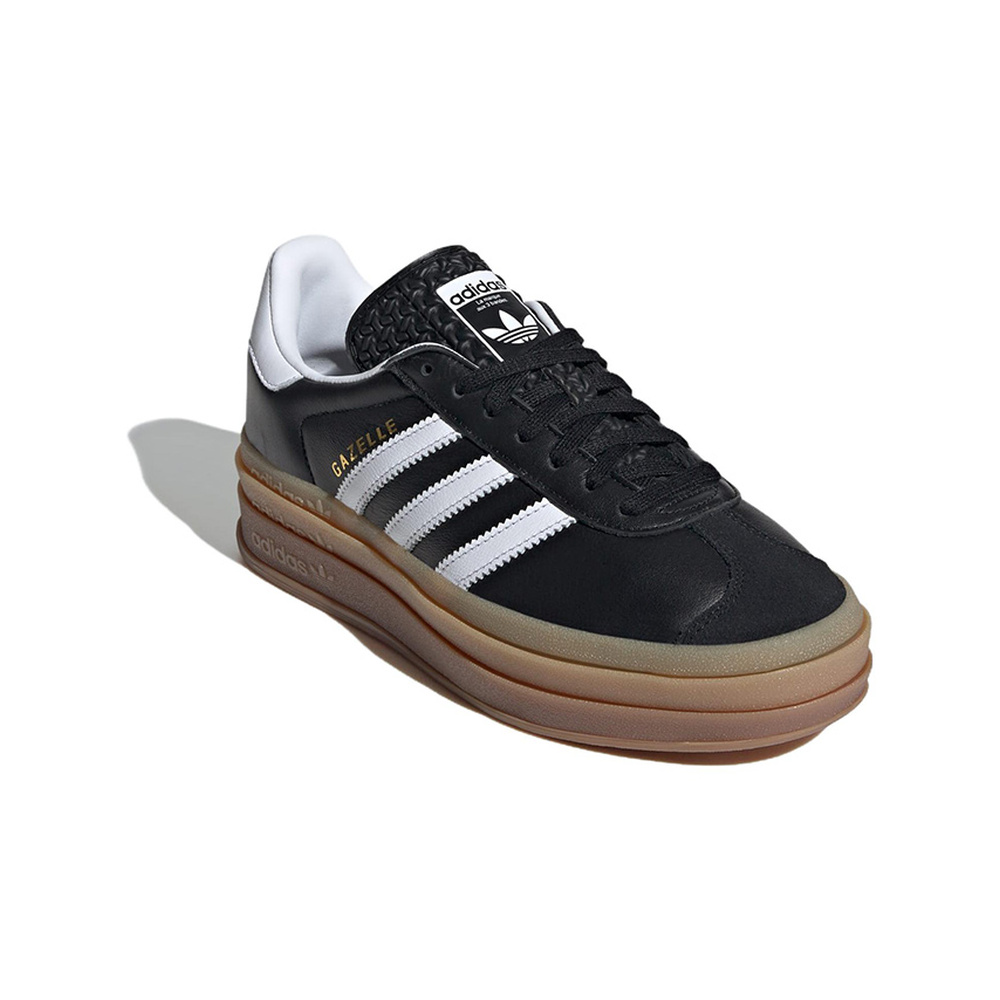 Adidas Gazelle 'Core Black / Cloud White / Gold' Женские