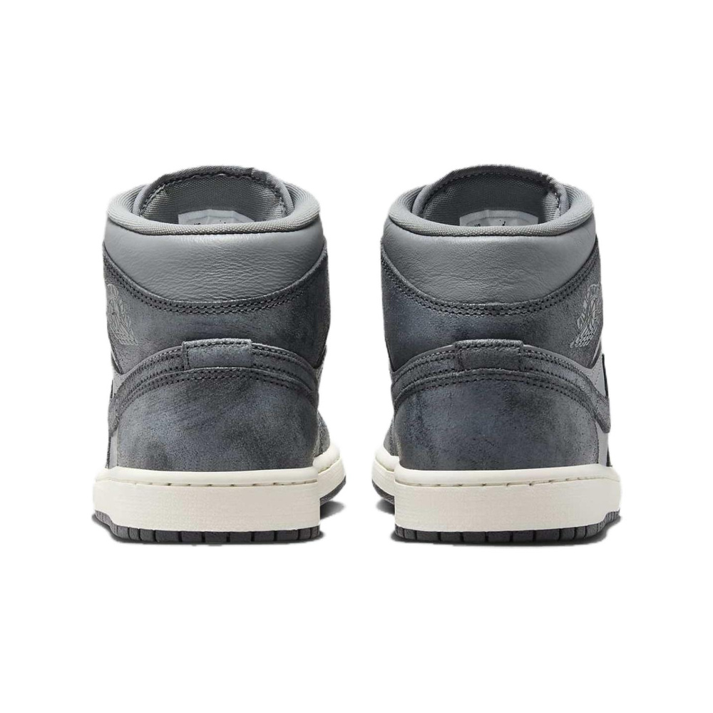 Air Jordan 1 Mid 'Black / Dark Smoke Grey' Женские