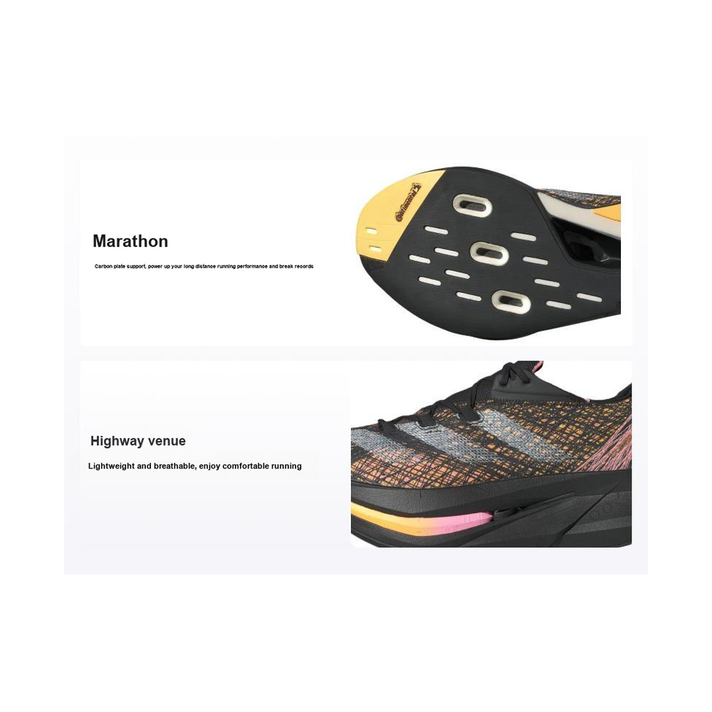 Adidas Adizero Prime X 2 'Black / Yellow / Pink' Мужские