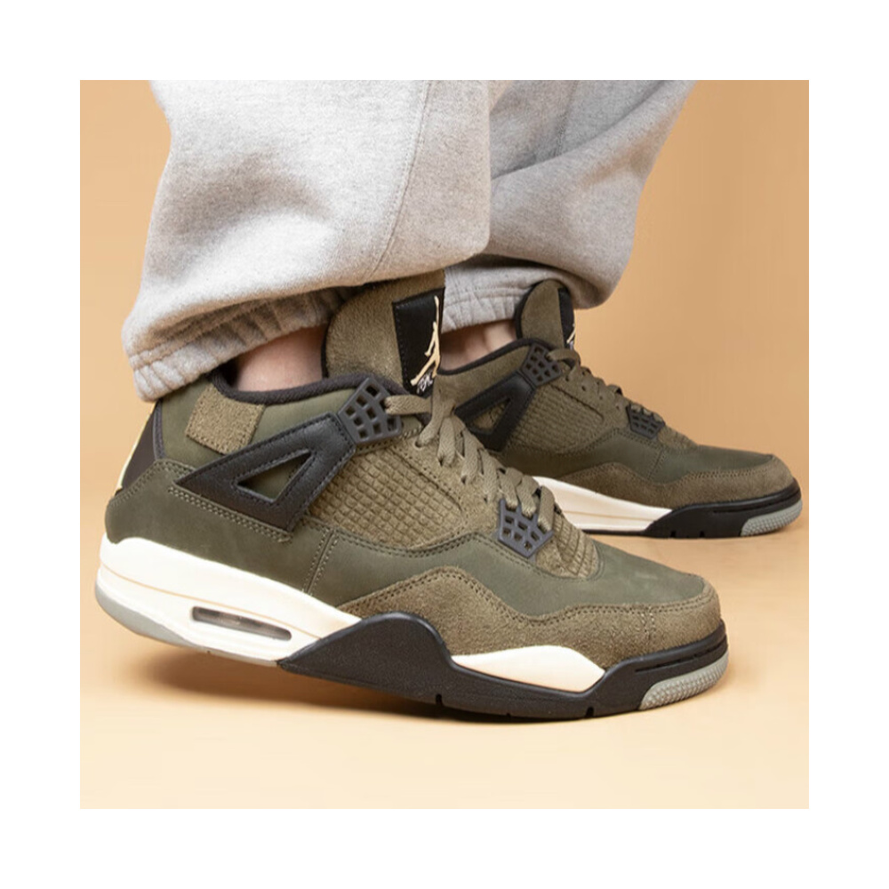 Air Jordan 4 'Football Grey / Aluminum / White / Anthracite' Мужские