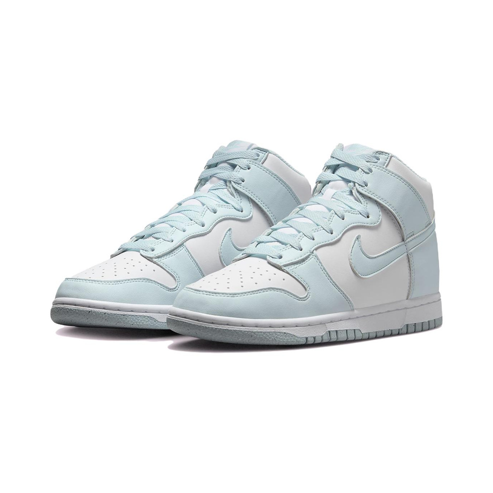 Nike Dunk High 'White / Smoke Grey / Black / Metallic Silver' Женские