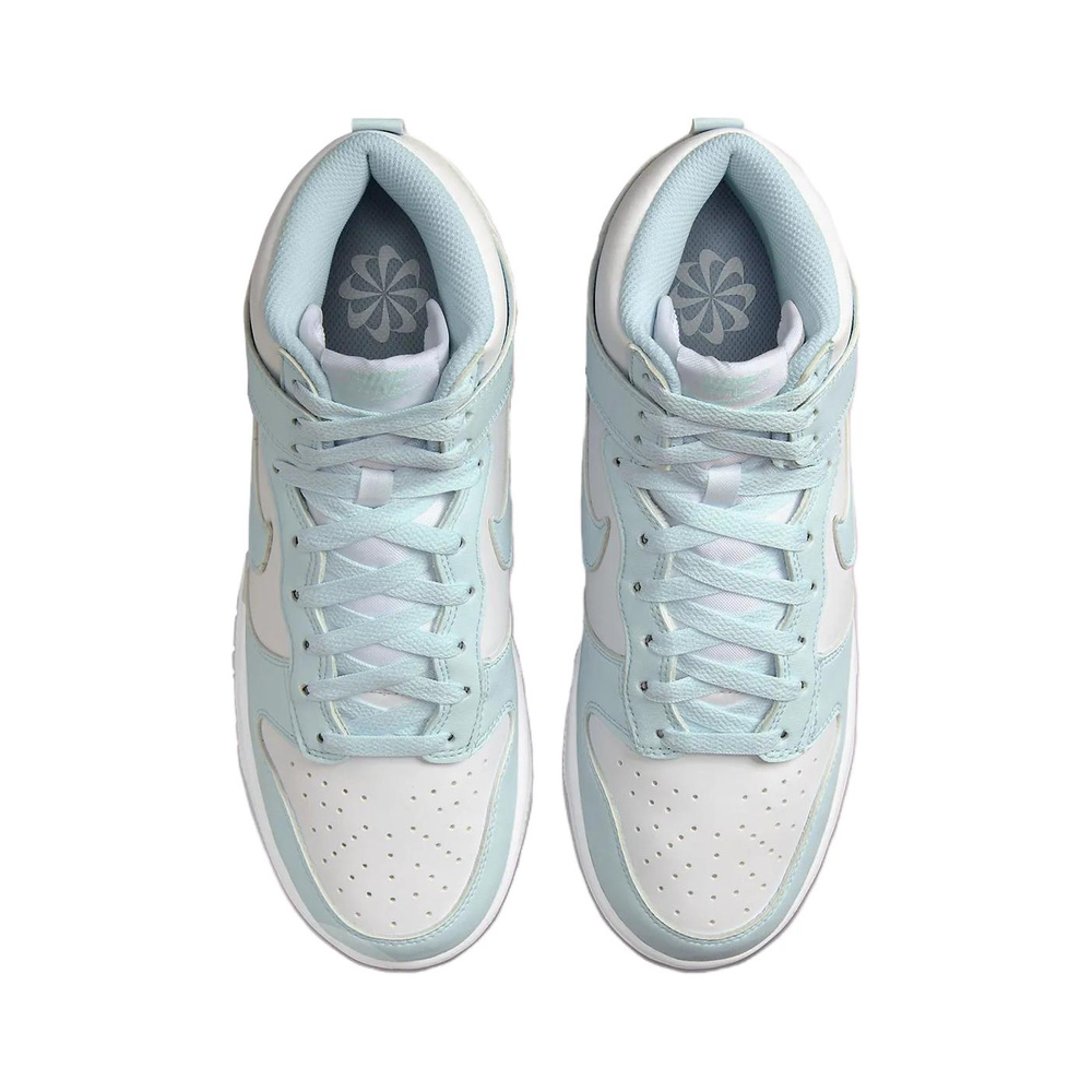 Nike Dunk High 'White / Smoke Grey / Black / Metallic Silver' Женские