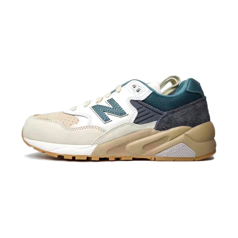 New Balance 580 'Beige / White / Dark Grey / Green' Мужские