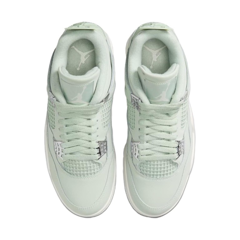 Air Jordan 4 'Black / Photon Dust / Volt Ice / Metallic Silver' Женские