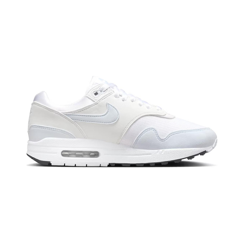 Nike Air Max 1 'White / Gorge Green / Metallic Silver' Женские