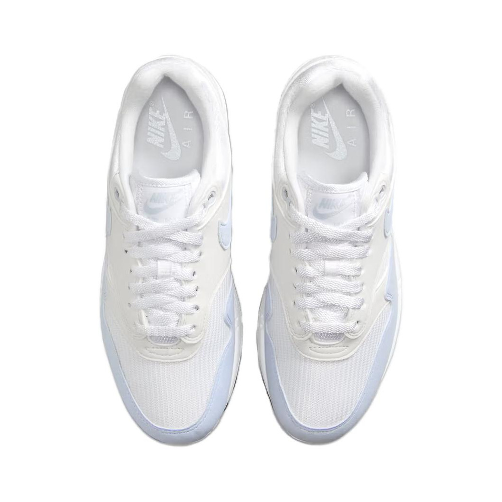 Nike Air Max 1 'White / Gorge Green / Metallic Silver' Женские