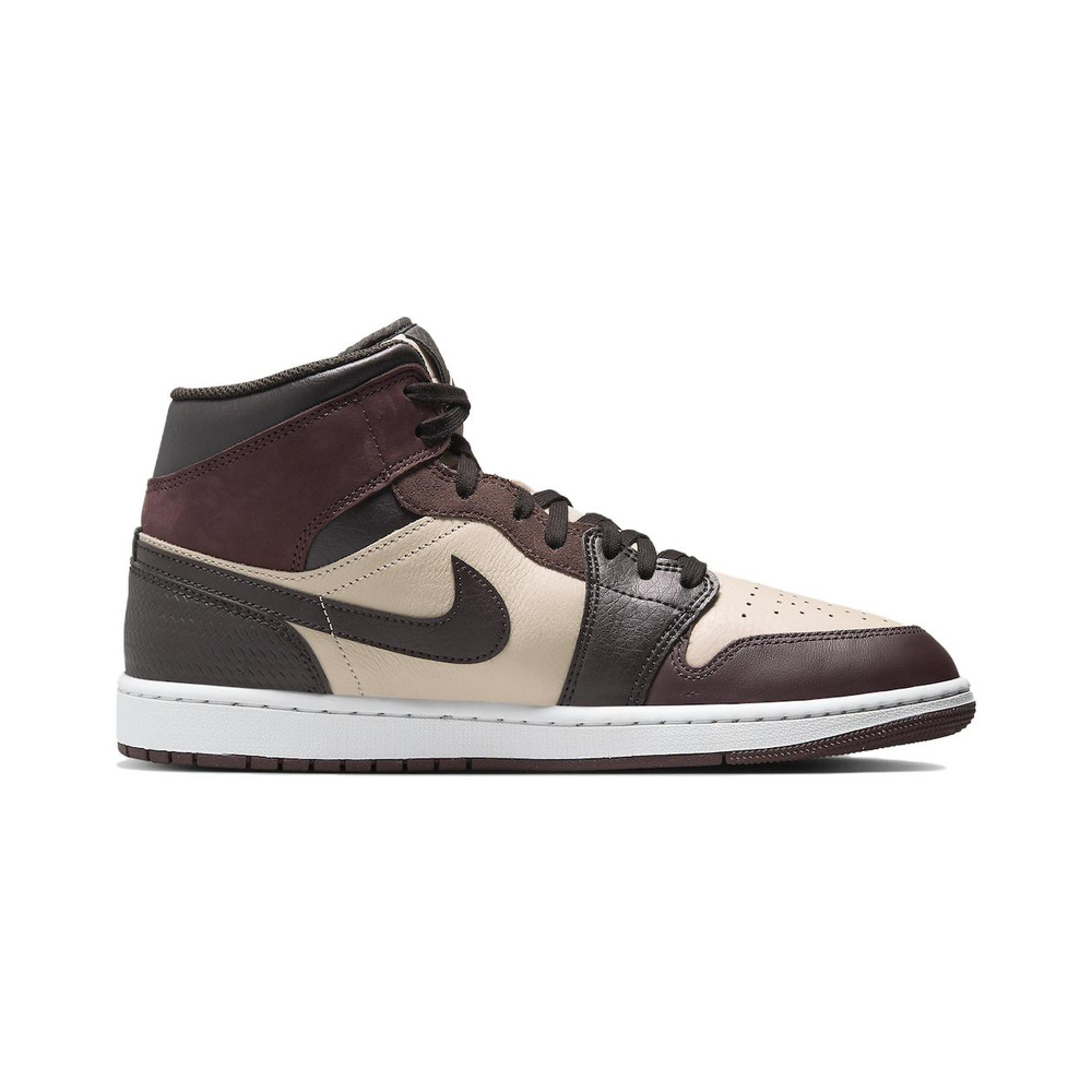 Air Jordan 1 Mid 'Light Orewood Brown / Gum Yellow / Sail' Мужские