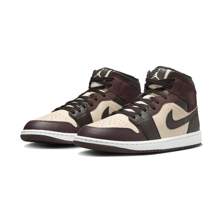 Air Jordan 1 Mid 'Light Orewood Brown / Gum Yellow / Sail' Мужские