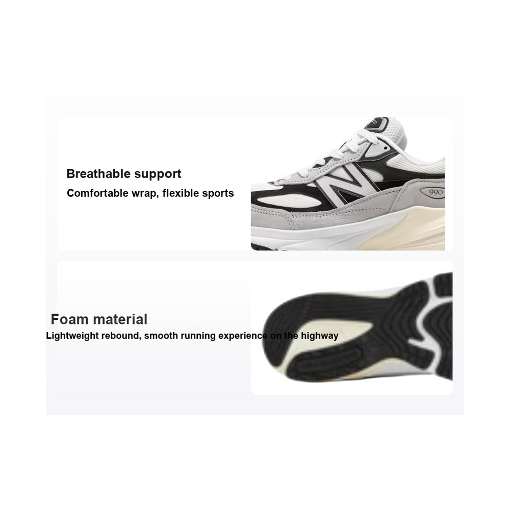 New Balance 990 V6 'Black White' Мужские