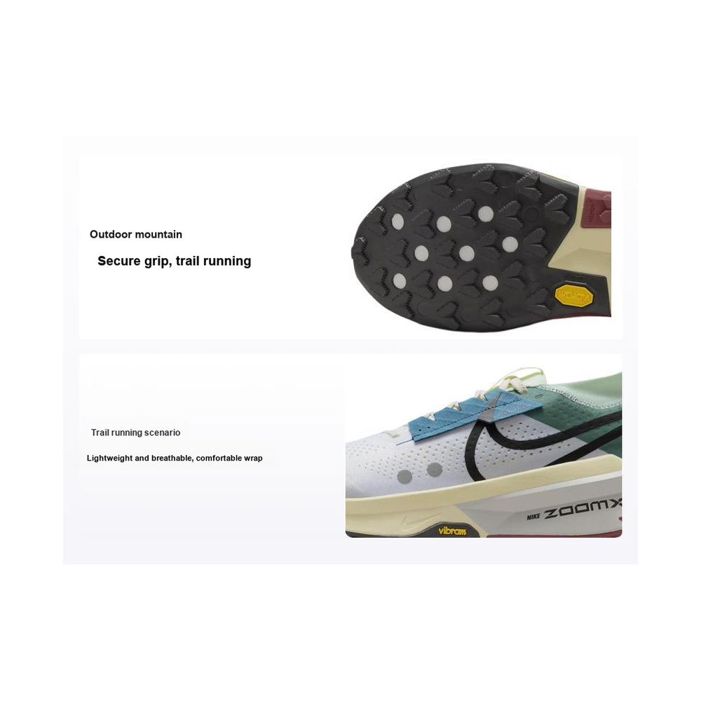 Nike Zegama 2 'White / Grey Fog / Iron Grey / Metallic Silver' Мужские