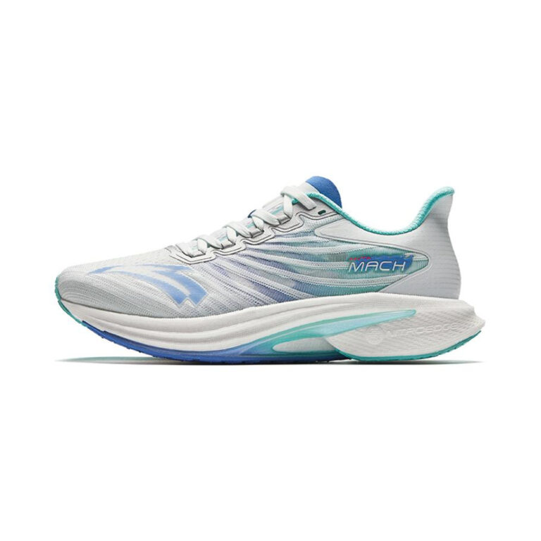 Hoka Mach 'White / Core Black / Mint Blue' Мужские