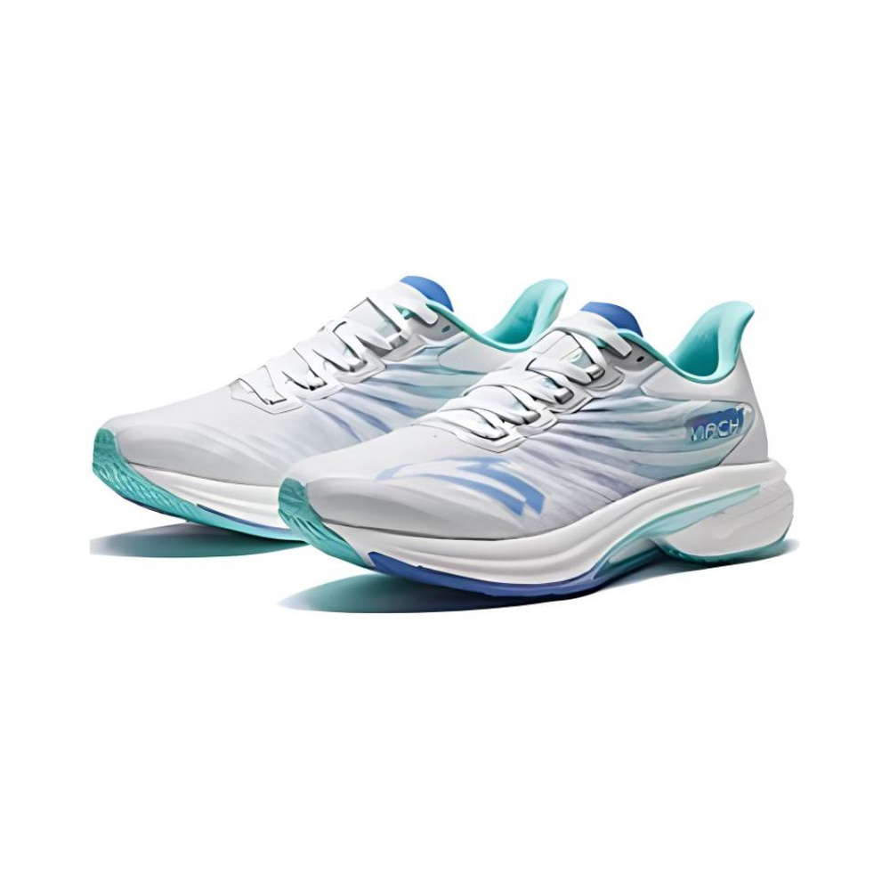 Hoka Mach 'White / Core Black / Mint Blue' Мужские