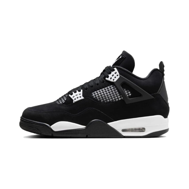 Air Jordan 4 'Black / Hyper Crimson / White / Chrome' Мужские