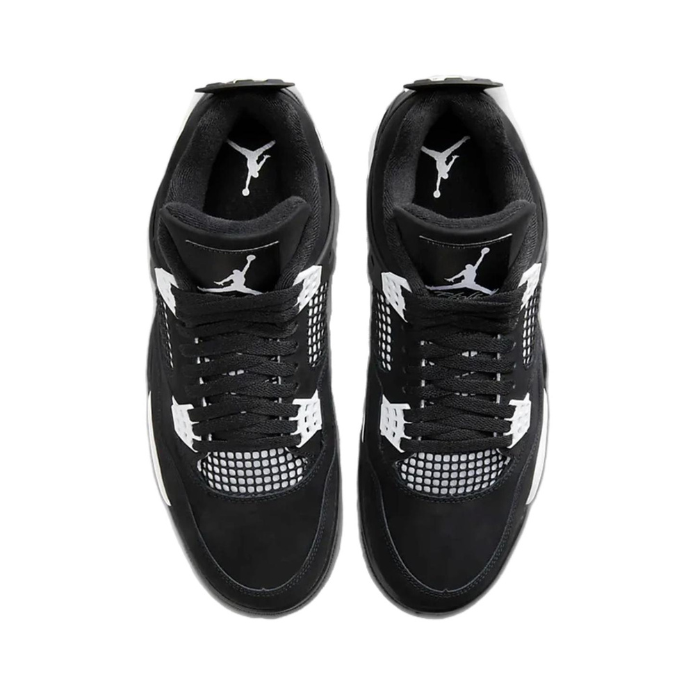 Air Jordan 4 'Black / Hyper Crimson / White / Chrome' Мужские