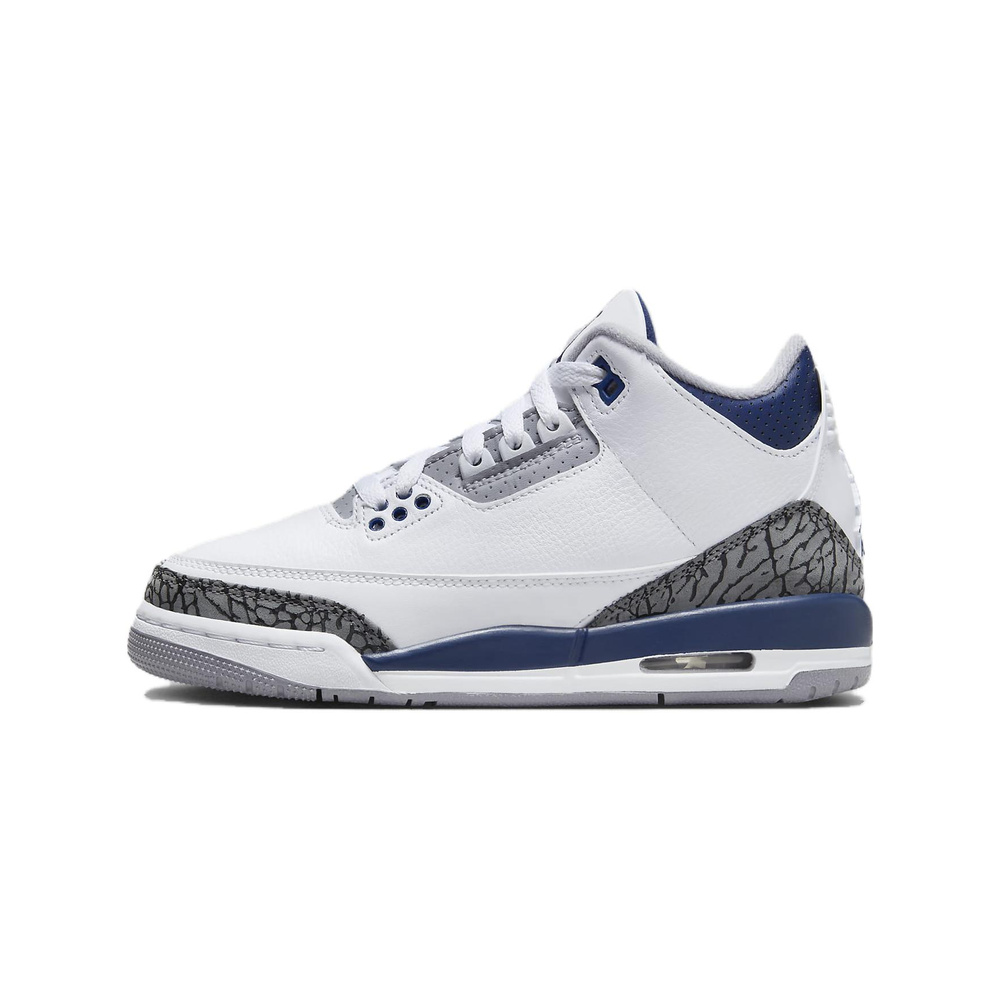 Air Jordan 3 'Summit White / White / Pure Platinum / Cobalt Bliss' Мужские