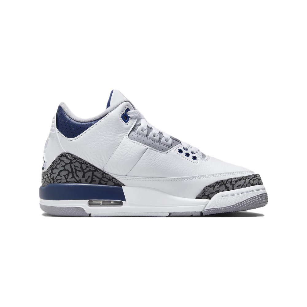 Air Jordan 3 'Summit White / White / Pure Platinum / Cobalt Bliss' Мужские
