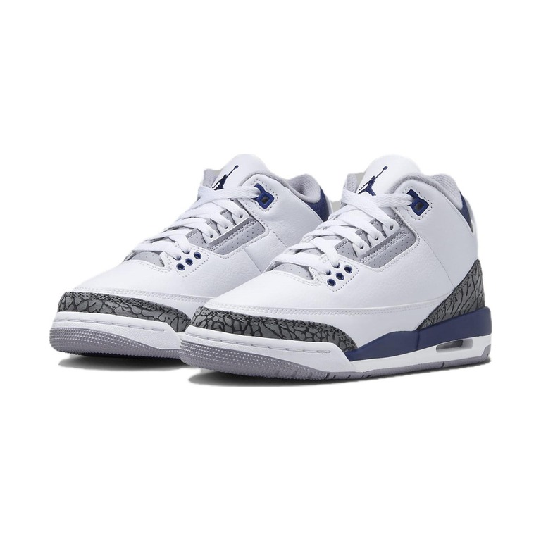 Air Jordan 3 'Summit White / White / Pure Platinum / Cobalt Bliss' Мужские