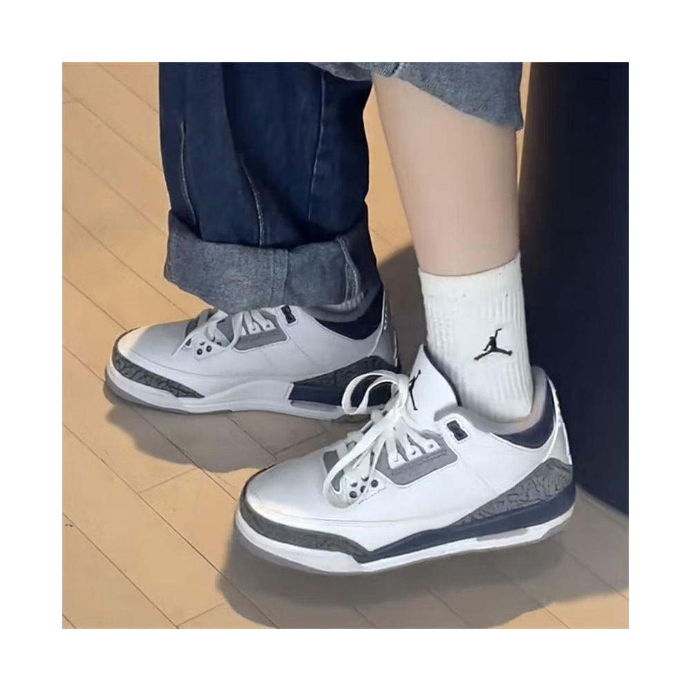 Air Jordan 3 'Summit White / White / Pure Platinum / Cobalt Bliss' Мужские