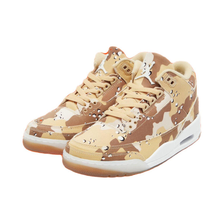 Air Jordan 3 'Black / Sail / Gum Light Brown / Blue Hero' Женские