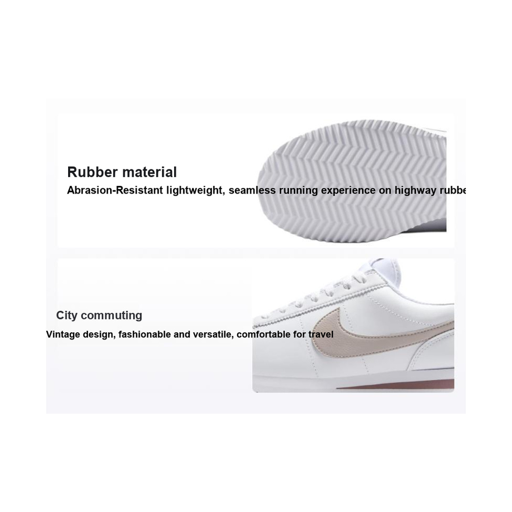 Nike Cortez 'White / Smokey Mauve / Black / Platinum Violet' Женские