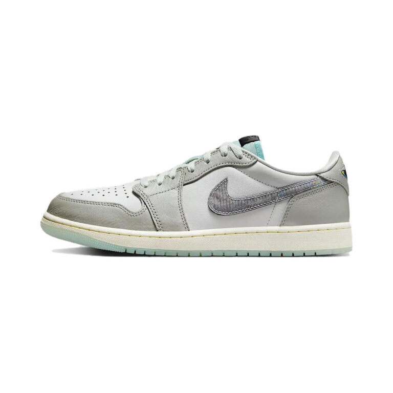 Air Jordan 1 Low 'White / Persian Violet / Obsidian / Light Lemon Twist' Мужские