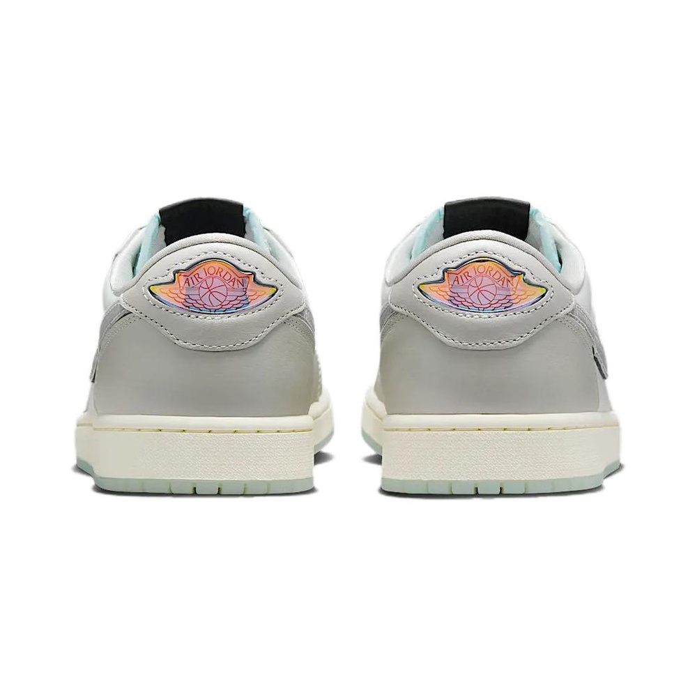 Air Jordan 1 Low 'White / Persian Violet / Obsidian / Light Lemon Twist' Мужские
