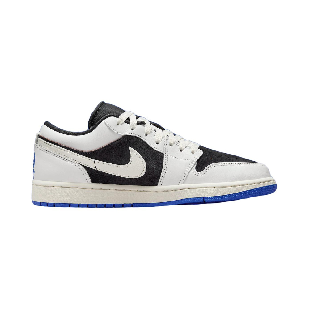 Air Jordan 1 Low 'Black / Hyper Crimson / White / Chrome' Мужские