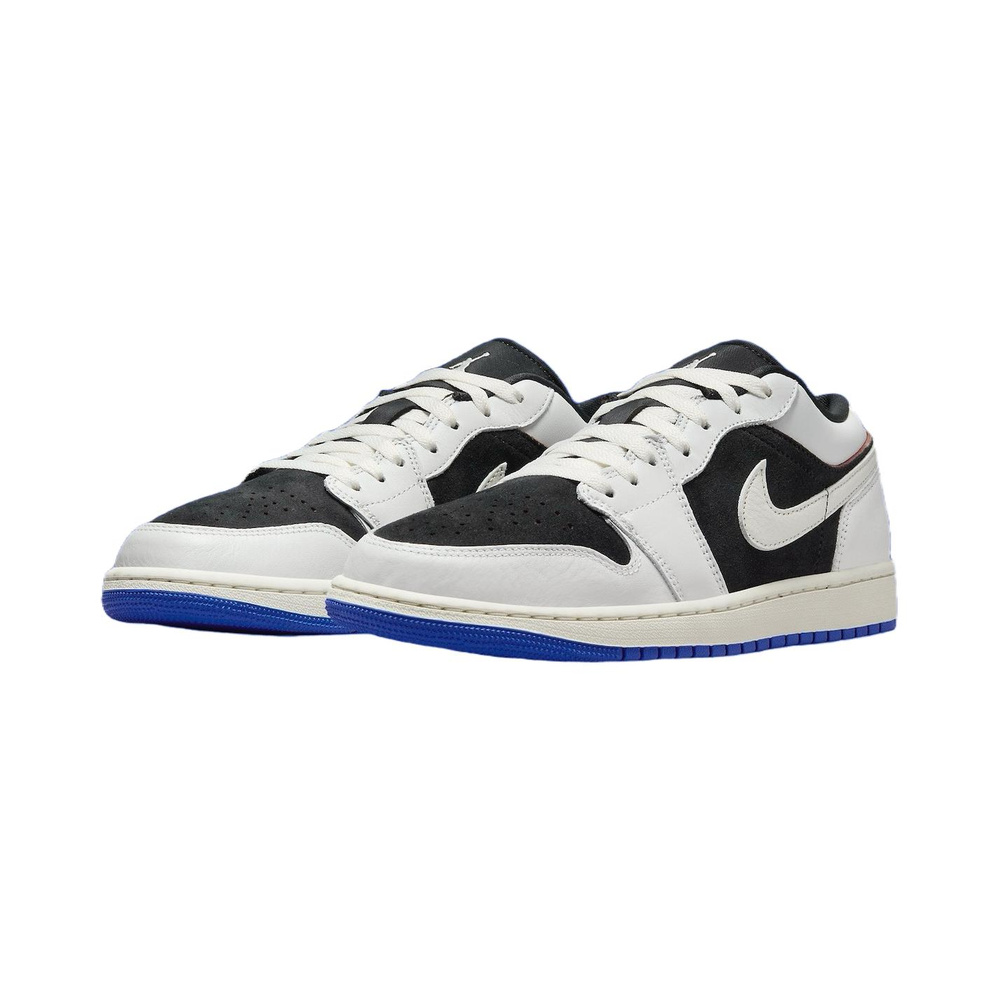 Air Jordan 1 Low 'Black / Hyper Crimson / White / Chrome' Мужские