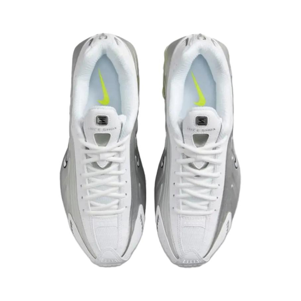 Nike Shox R4 'Grey Fog / Off White / Spruce Aura / Grey Fog' Женские