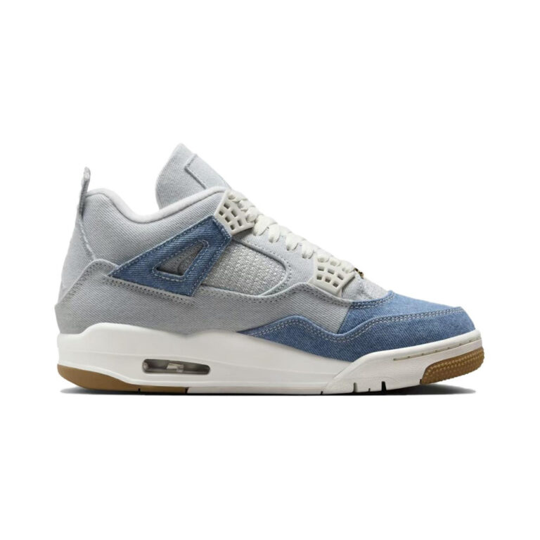 Air Jordan 4 'Sail / White / Metallic Gold / Linen' Женские