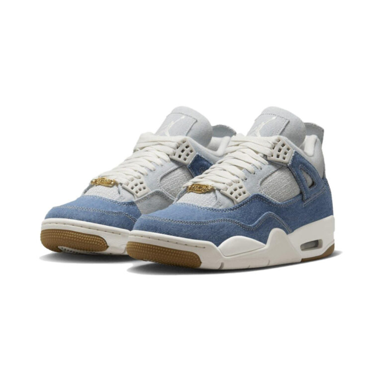 Air Jordan 4 'Sail / White / Metallic Gold / Linen' Женские
