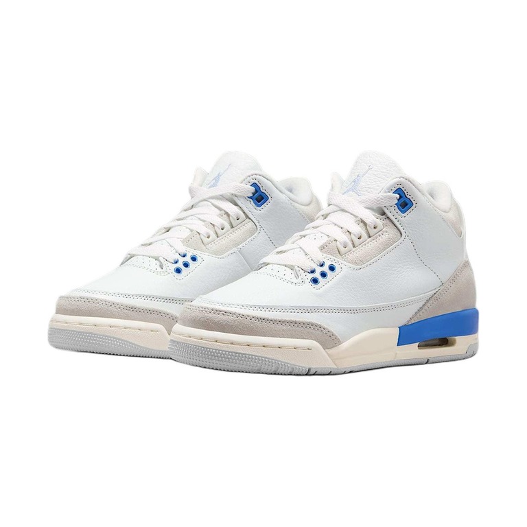 Air Jordan 3 'White / Sail / Phantom / Metallic Silver' Унисекс