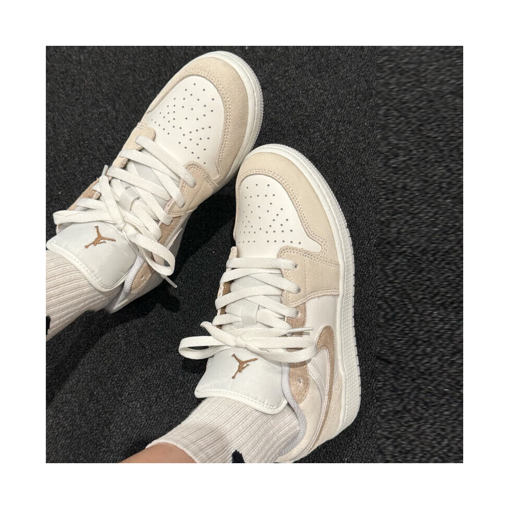 Air Jordan 1 Low 'Summit White / Metallic Silver / White / Black' Унисекс