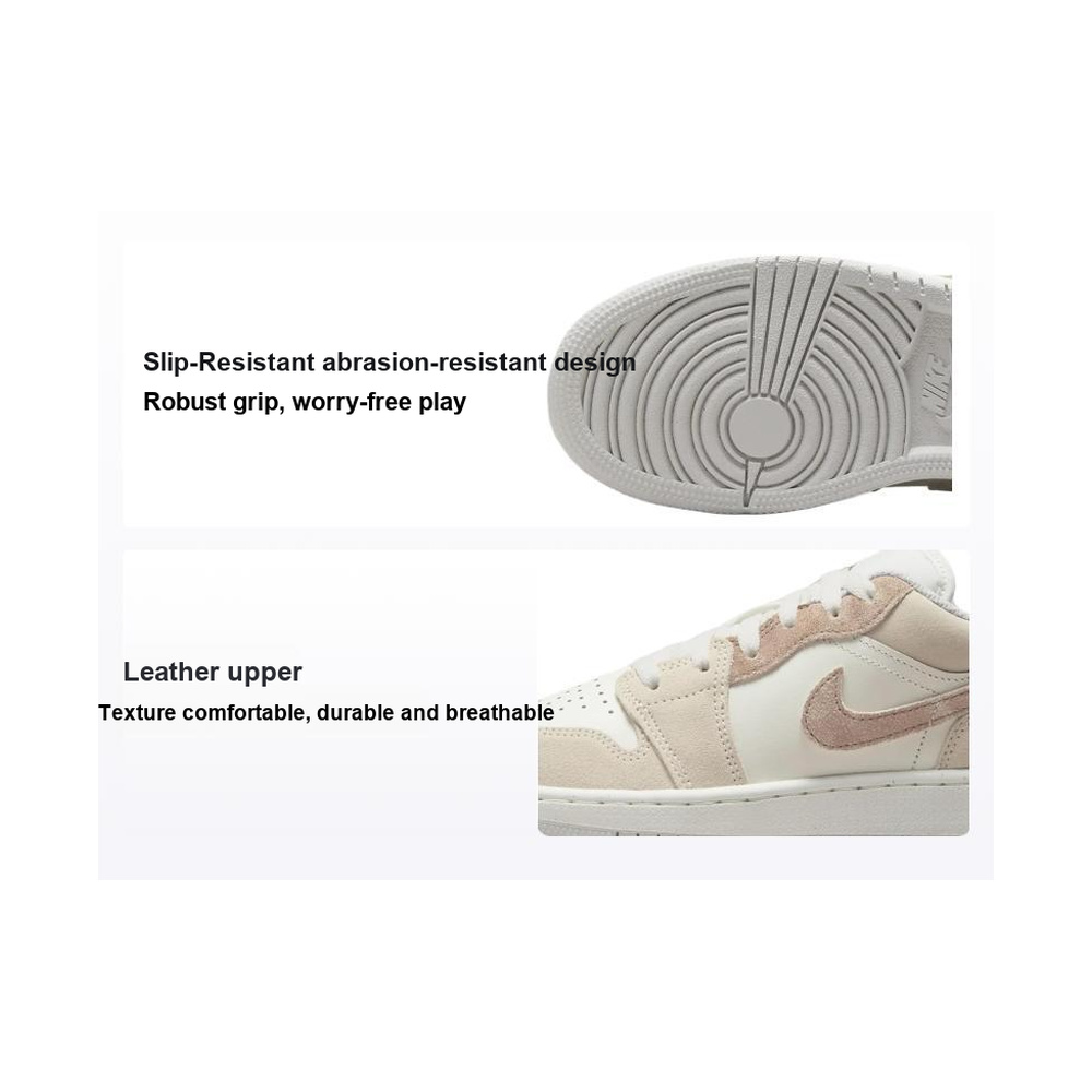 Air Jordan 1 Low 'Summit White / Metallic Silver / White / Black' Унисекс