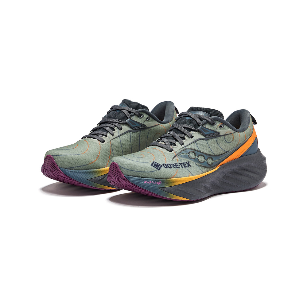 Saucony Triumph 'Green Grey Yellow' Женские