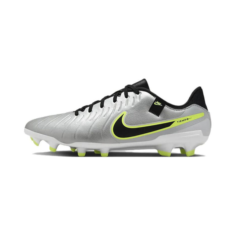 Nike Tiempo Legend 10 'White / Black / Bleached Lilac / Metallic Silver' Мужские