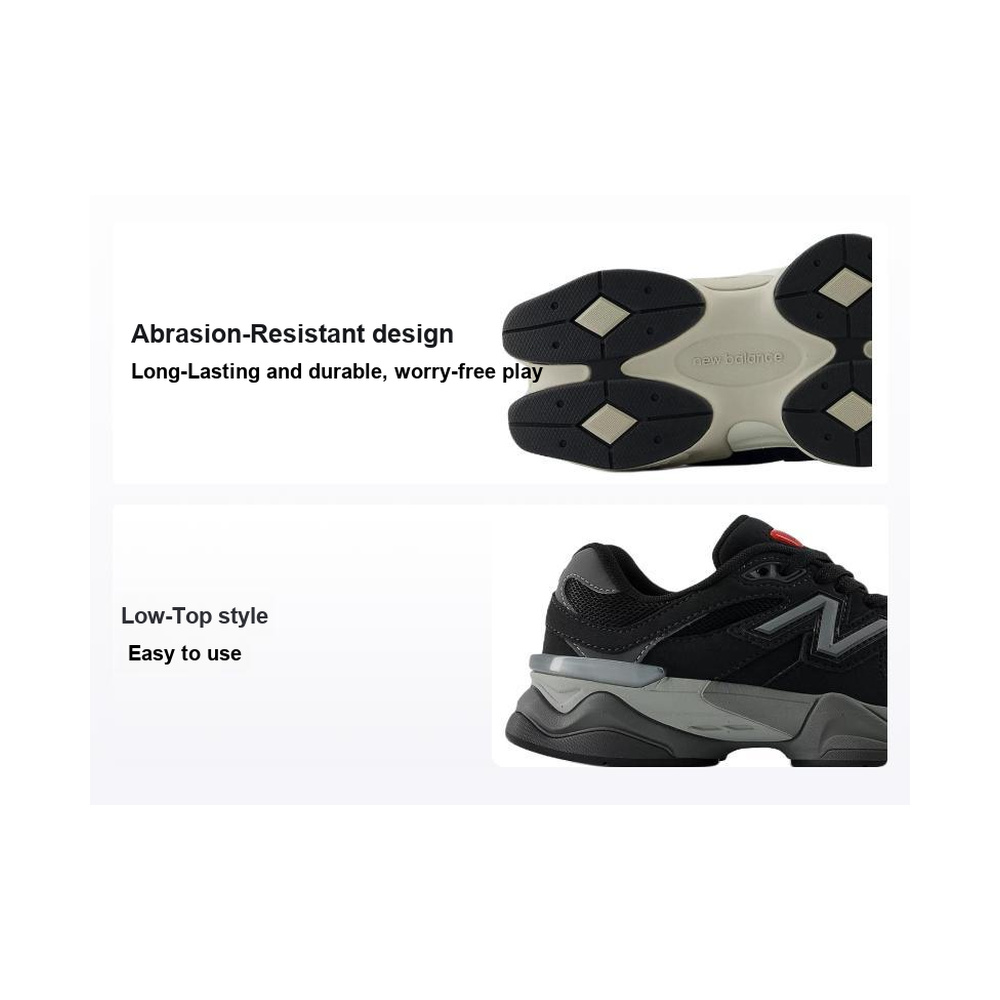 New Balance 9060 'Black Stone' Унисекс