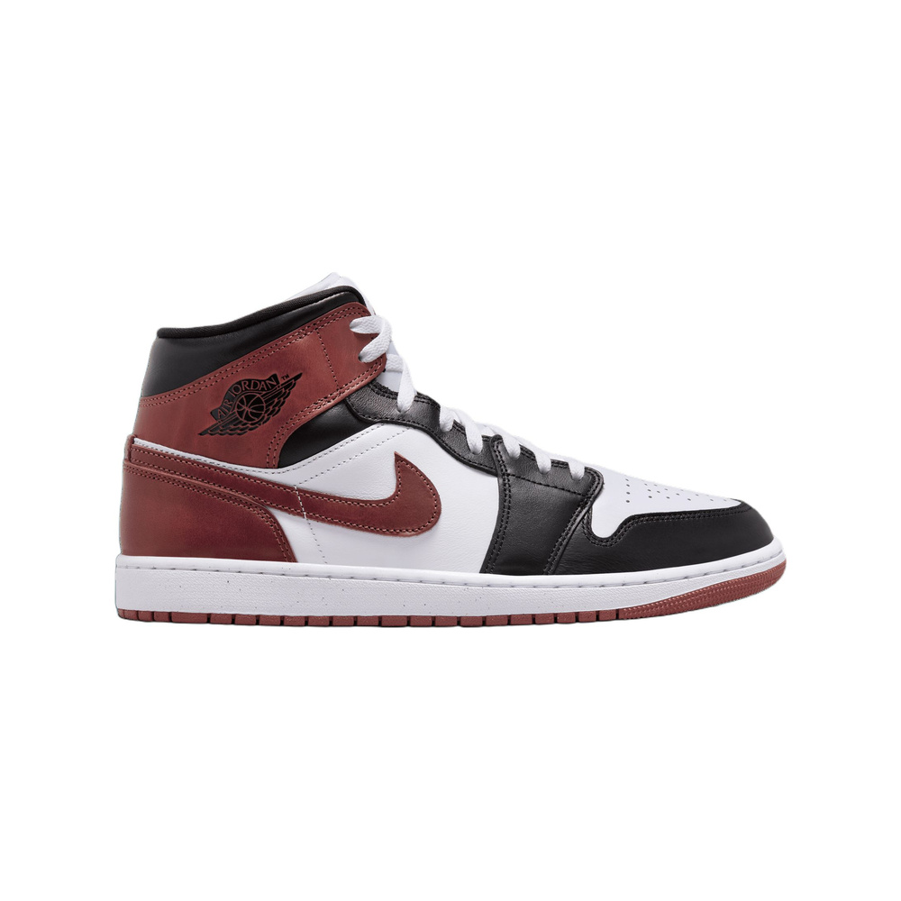 Air Jordan 1 Mid 'Summit White / Fierce Purple / Gorge Green' Мужские