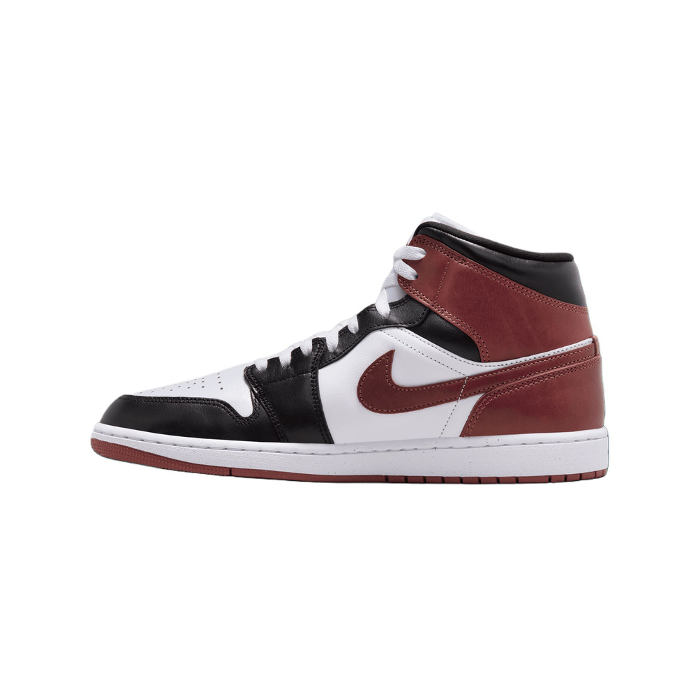 Air Jordan 1 Mid 'Summit White / Fierce Purple / Gorge Green' Мужские