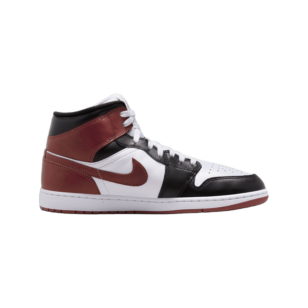 Air Jordan 1 Mid 'Summit White / Fierce Purple / Gorge Green' Мужские