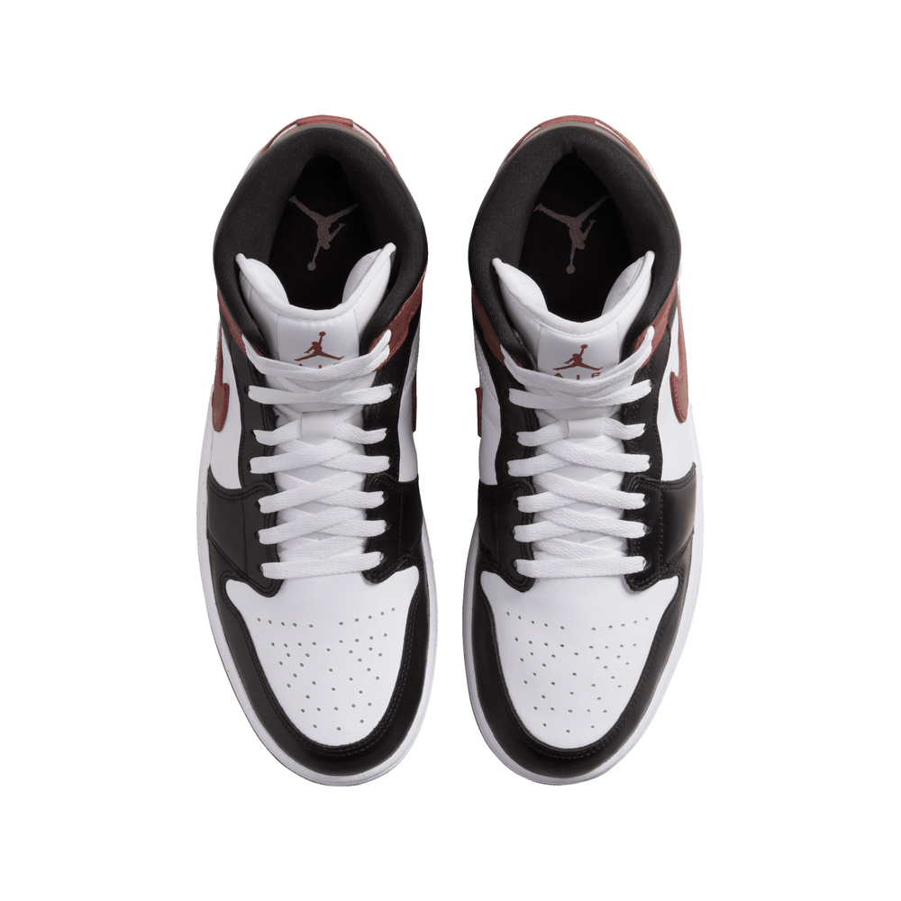 Air Jordan 1 Mid 'Summit White / Fierce Purple / Gorge Green' Мужские
