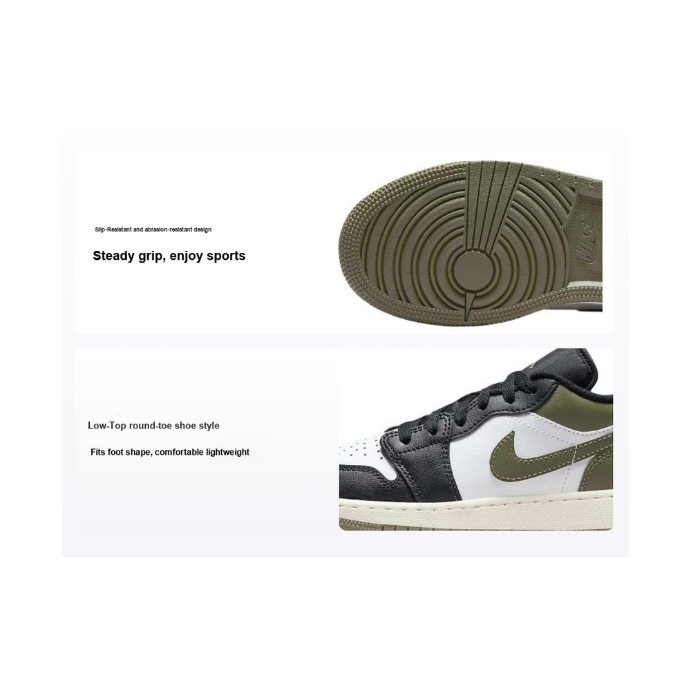 Air Jordan 1 Low 'Sesame / Sail / Coconut Milk / Khaki' Унисекс