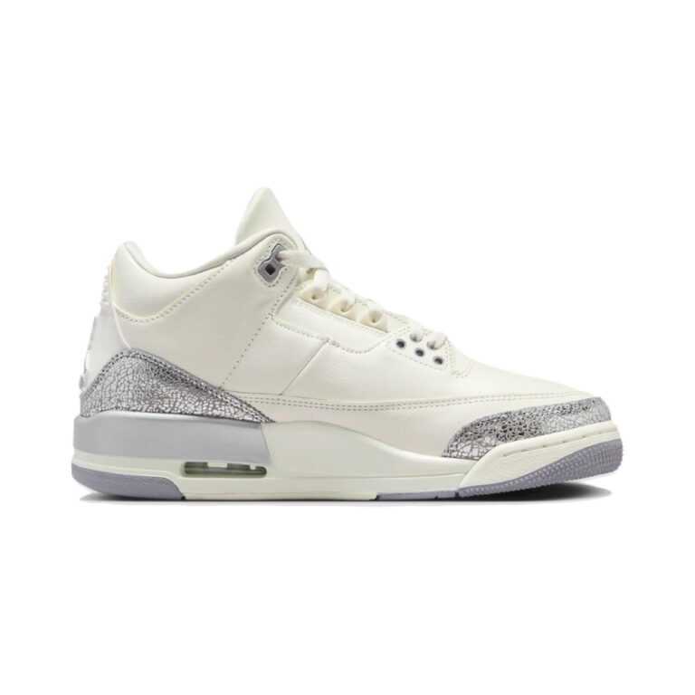 Air Jordan 3 'White / Work Blue / Wolf Grey' Женские
