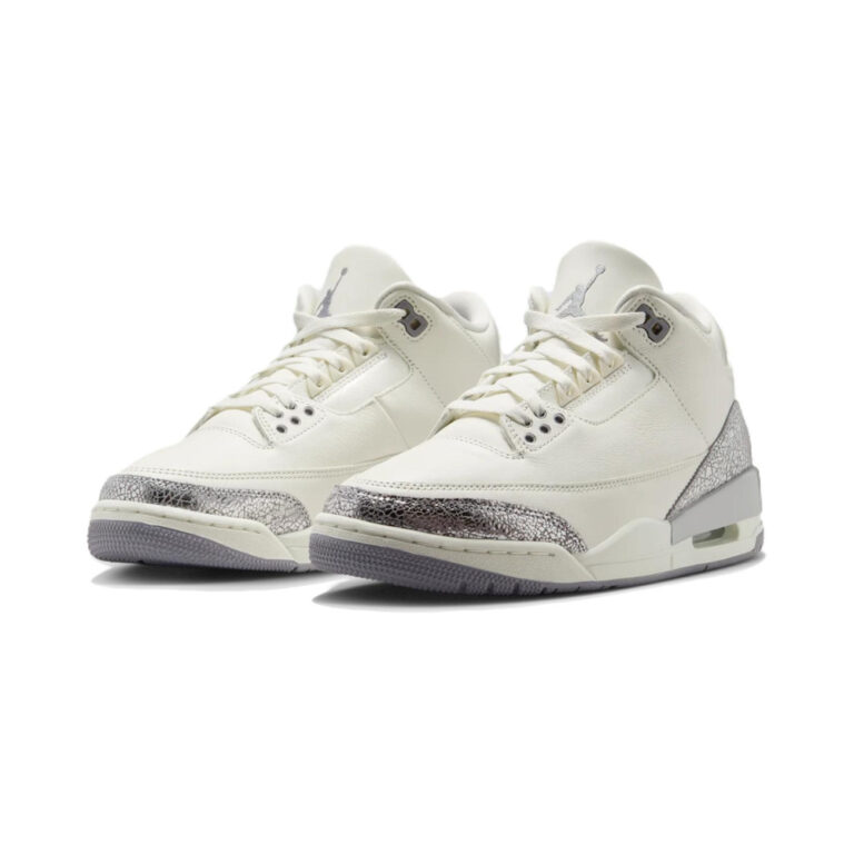 Air Jordan 3 'White / Work Blue / Wolf Grey' Женские